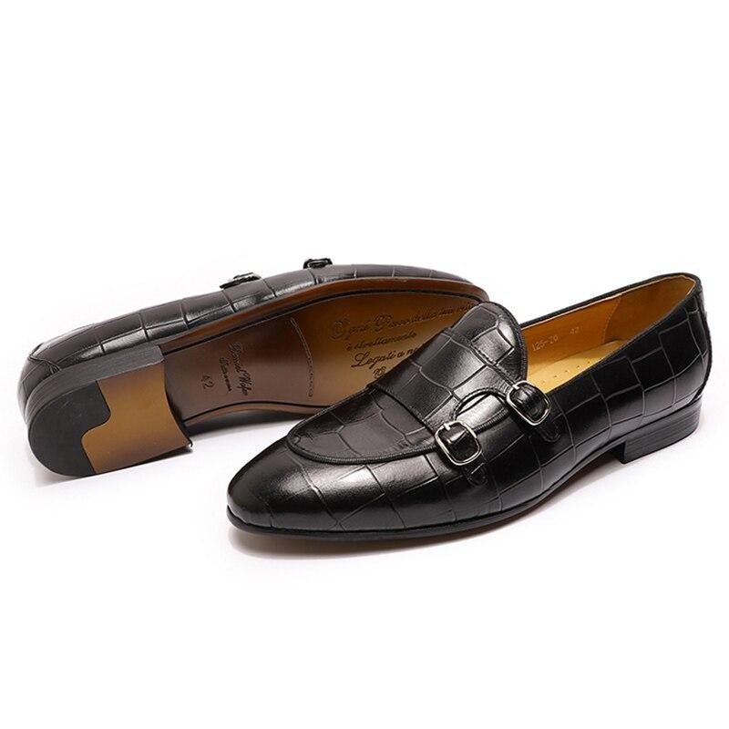 Loafers Heren Instaploafers Met Monniksband - Zwart