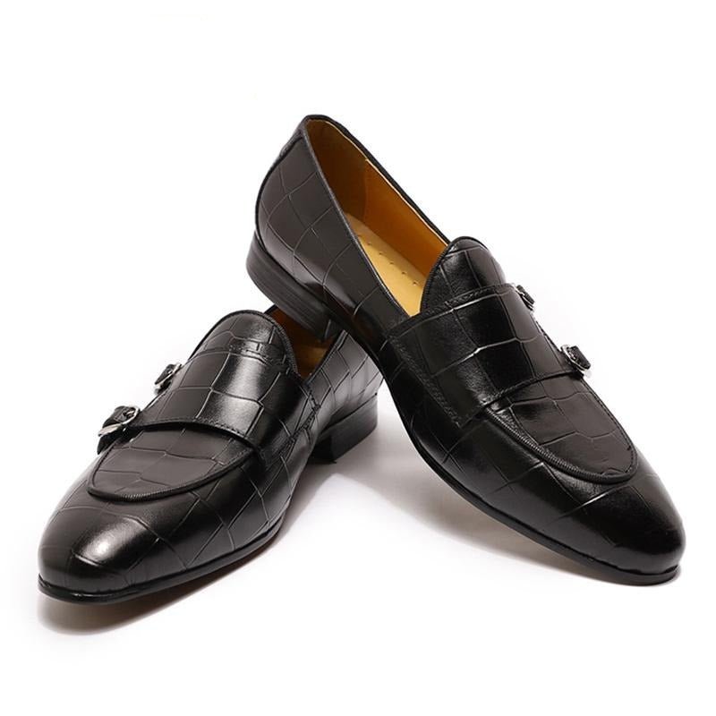 Loafers Heren Instaploafers Met Monniksband - Zwart