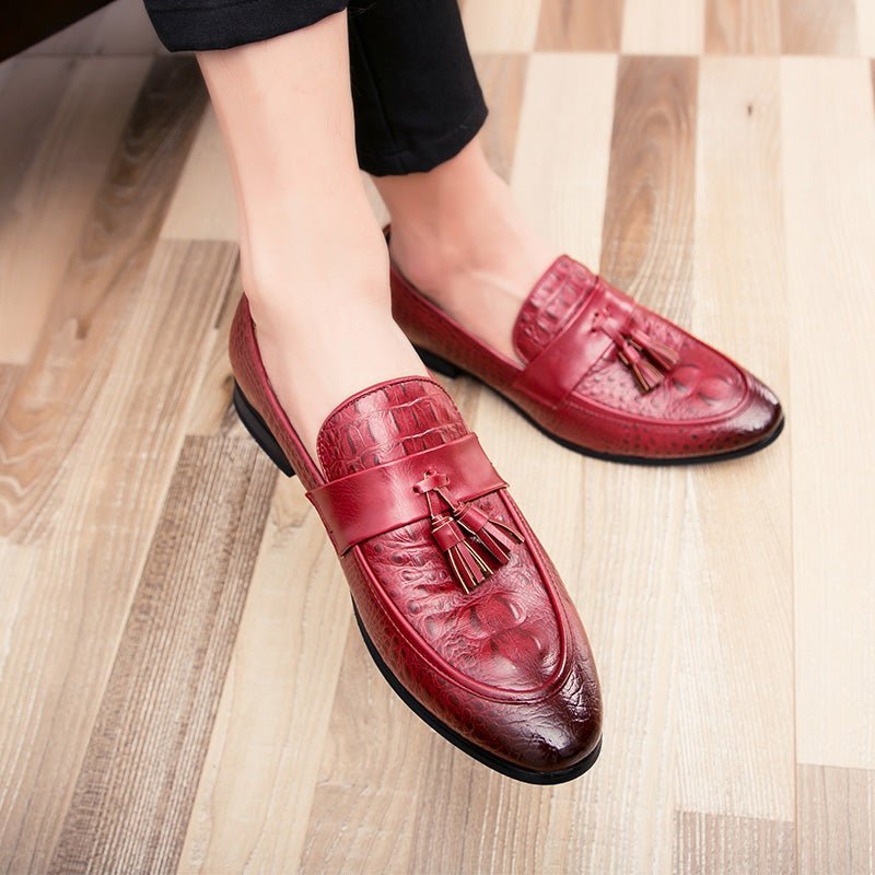 Loafers Heren Instapschoenen - Rood