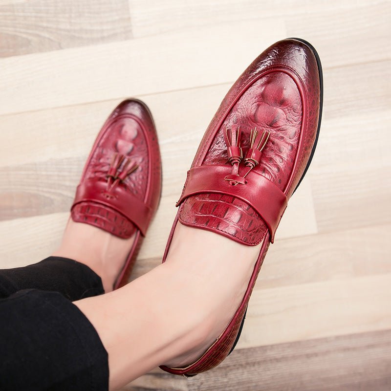 Loafers Heren Instapschoenen - Rood