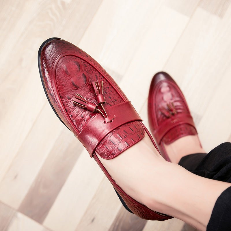 Loafers Heren Instapschoenen - Rood