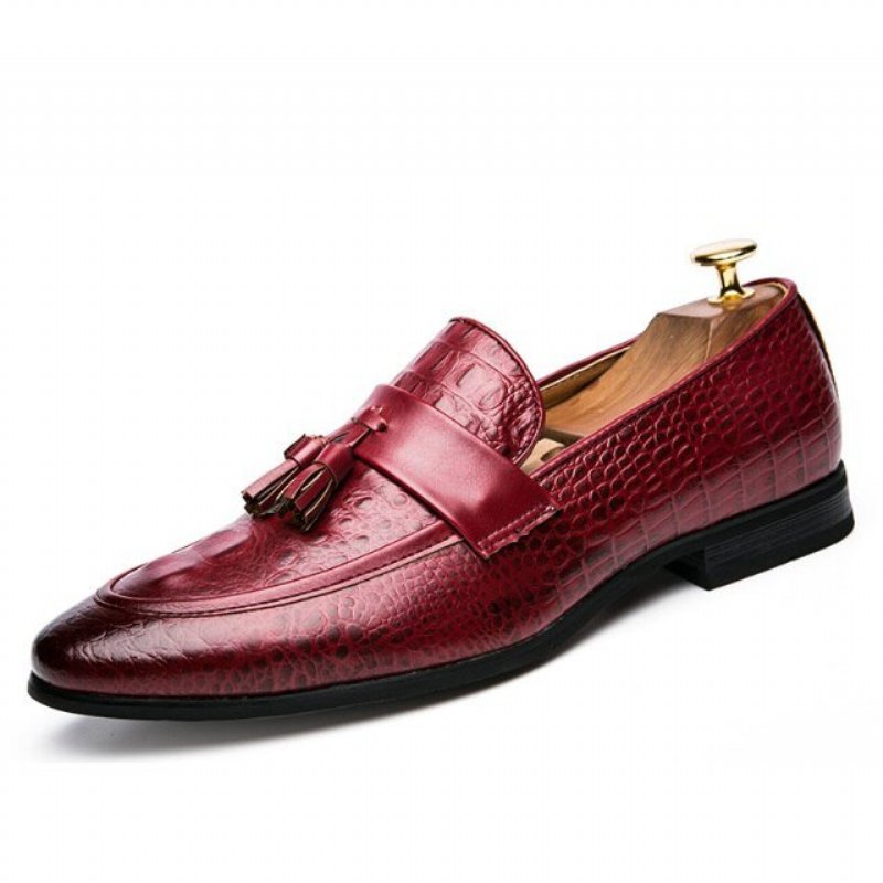 Loafers Heren Instapschoenen - Rood