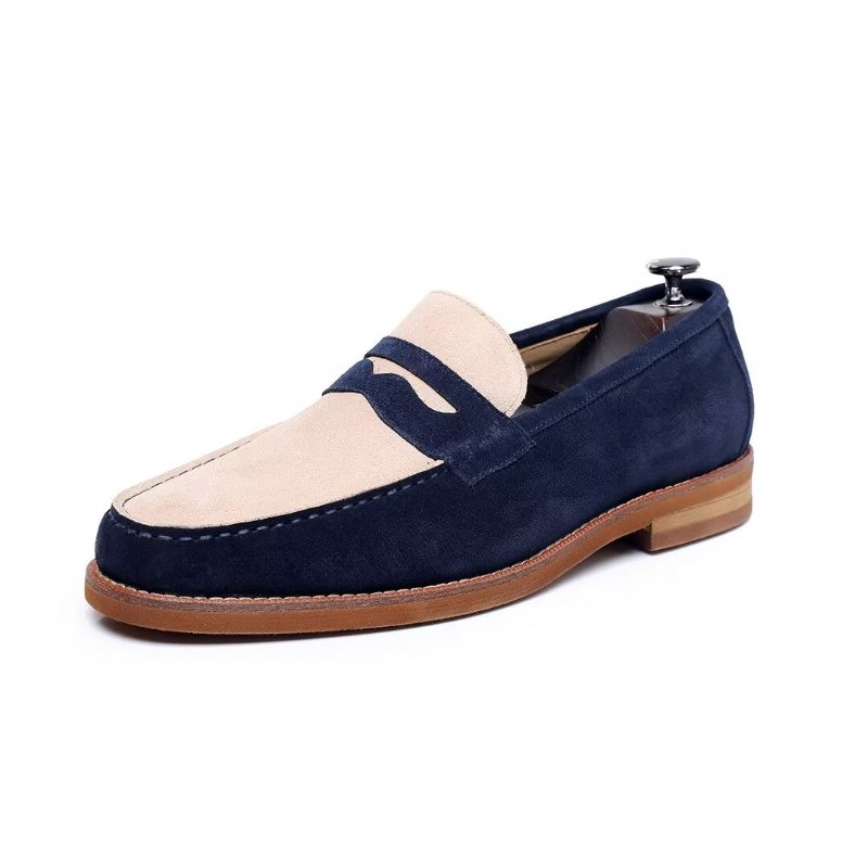 Loafers Heren Klassieke Leren - Blauw