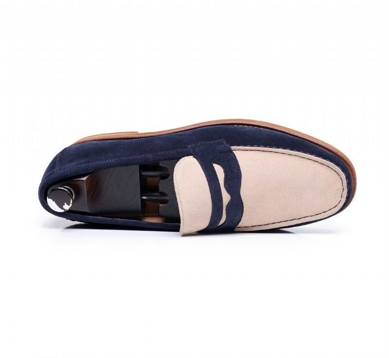 Loafers Heren Klassieke Leren - Blauw