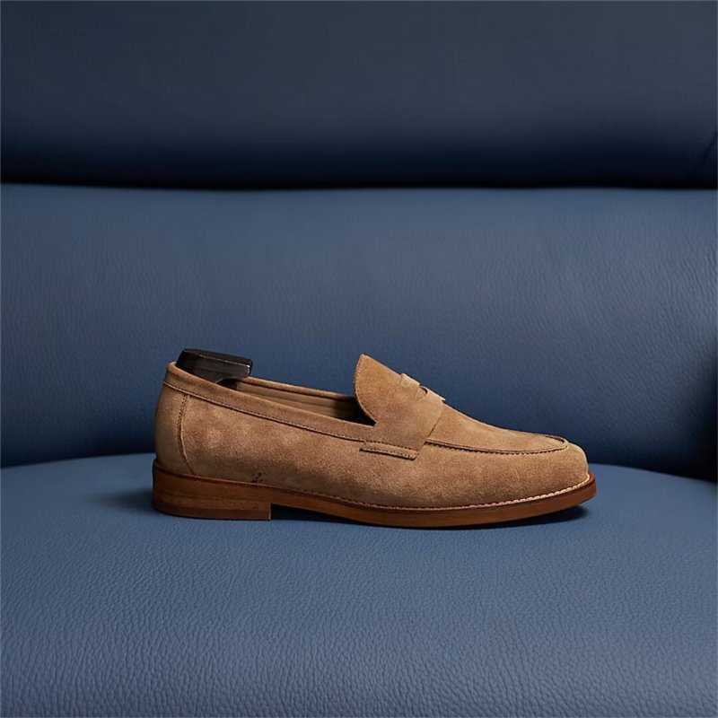 Loafers Heren Klassieke Leren - Blauw