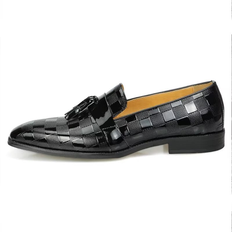 Loafers Heren Krokodillenleer Instaploafers - Zwart