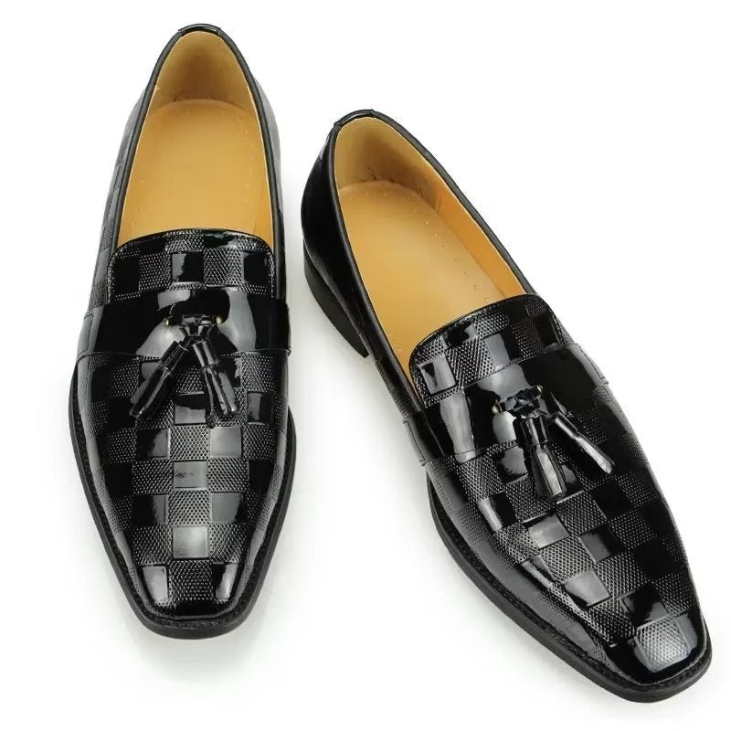 Loafers Heren Krokodillenleer Instaploafers - Zwart