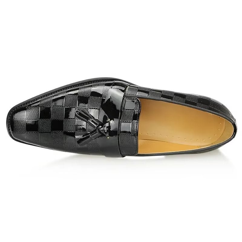 Loafers Heren Krokodillenleer Instaploafers - Zwart