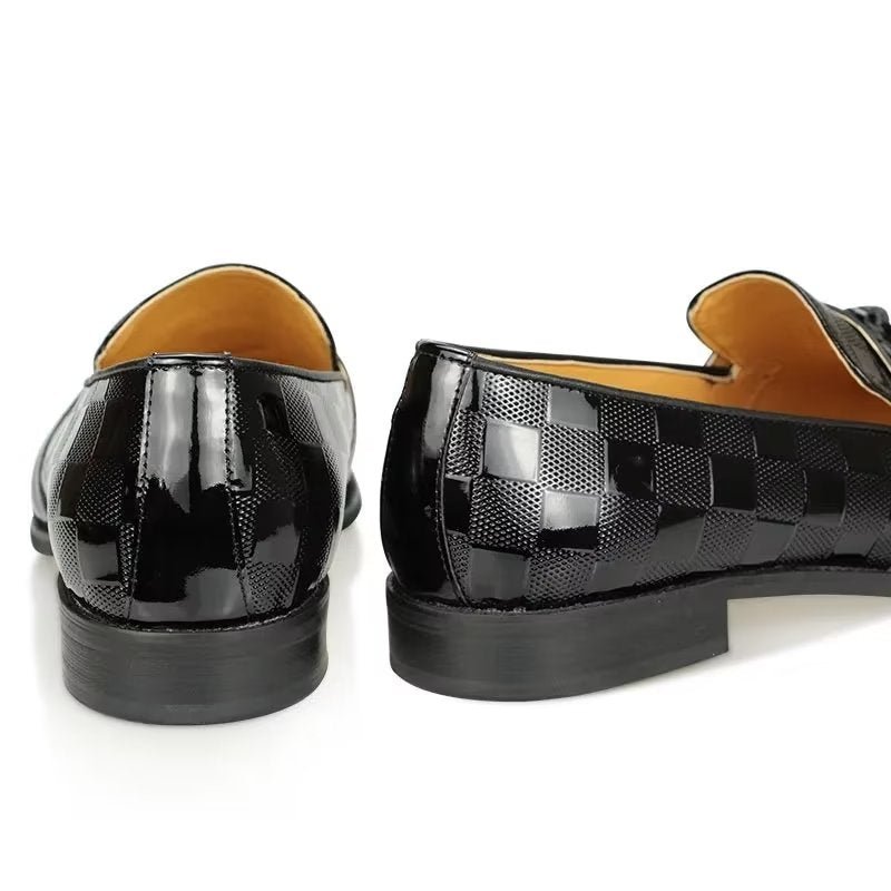 Loafers Heren Krokodillenleer Instaploafers - Zwart