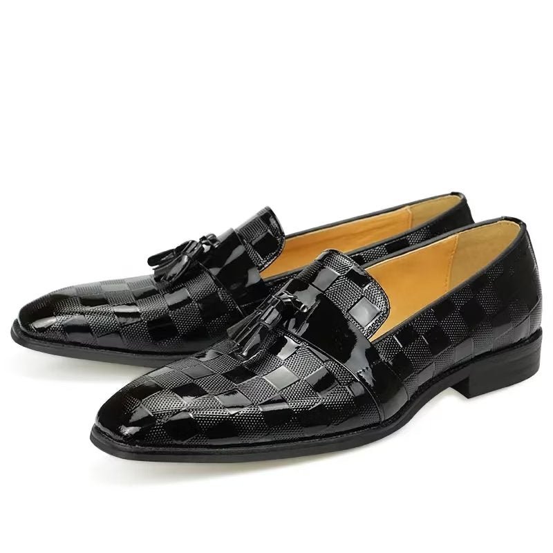 Loafers Heren Krokodillenleer Instaploafers - Zwart