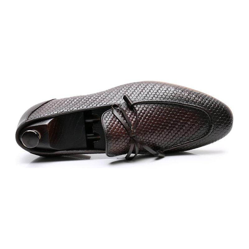 Loafers Heren Luxe Croctex-instaploafers - Koffie