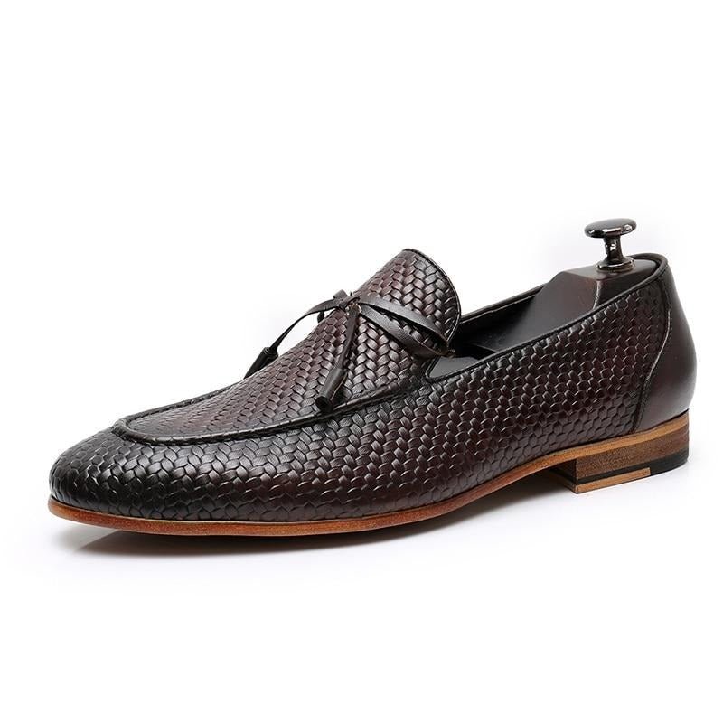 Loafers Heren Luxe Croctex-instaploafers - Koffie