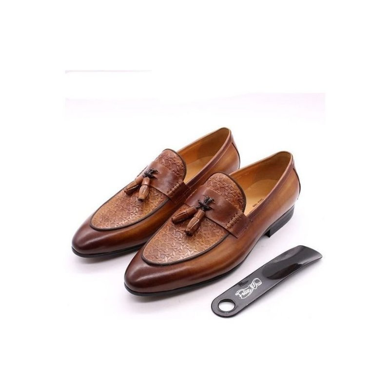 Loafers Heren Luxe Exotische Instaploafers - Koffie