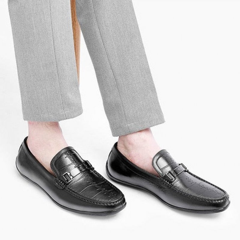 Loafers Heren Luxe Exotische Waterdichte Instaploafers - Zwart