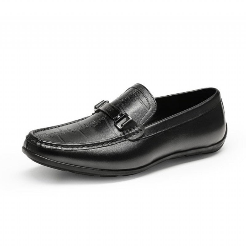 Loafers Heren Luxe Exotische Waterdichte Instaploafers - Zwart