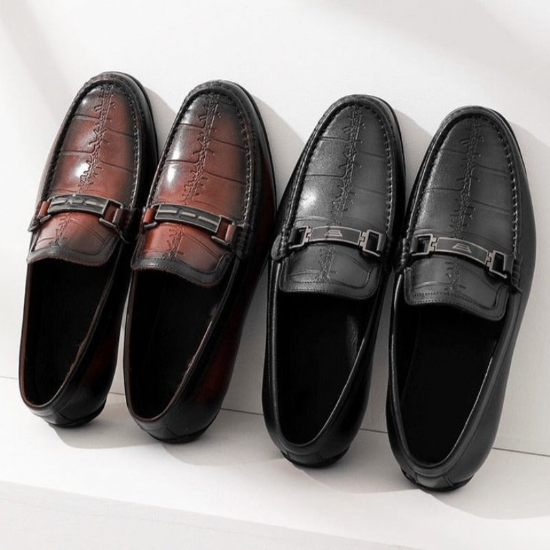 Loafers Heren Luxe Exotische Waterdichte Instaploafers - Zwart