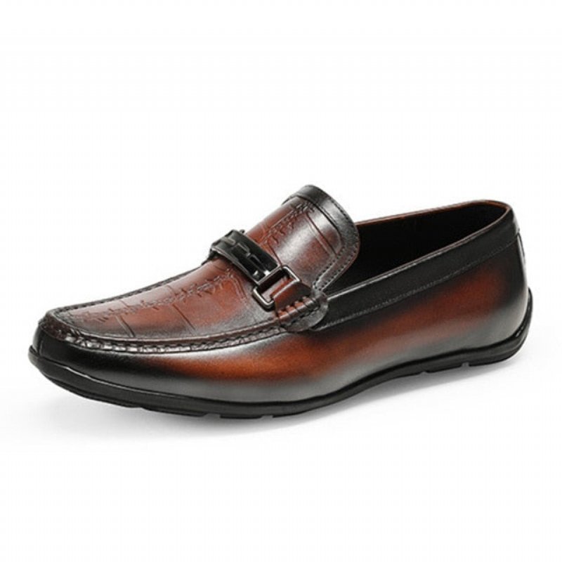 Loafers Heren Luxe Exotische Waterdichte Instaploafers - Rood