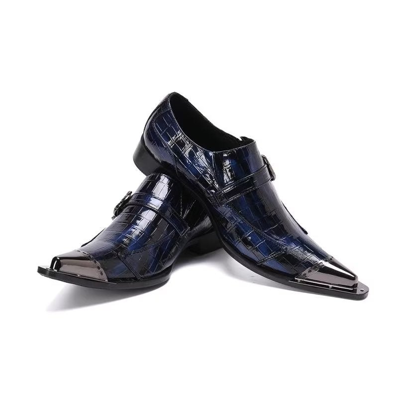 Loafers Heren Luxe Instaploafers Krokodillenleer - Blauw