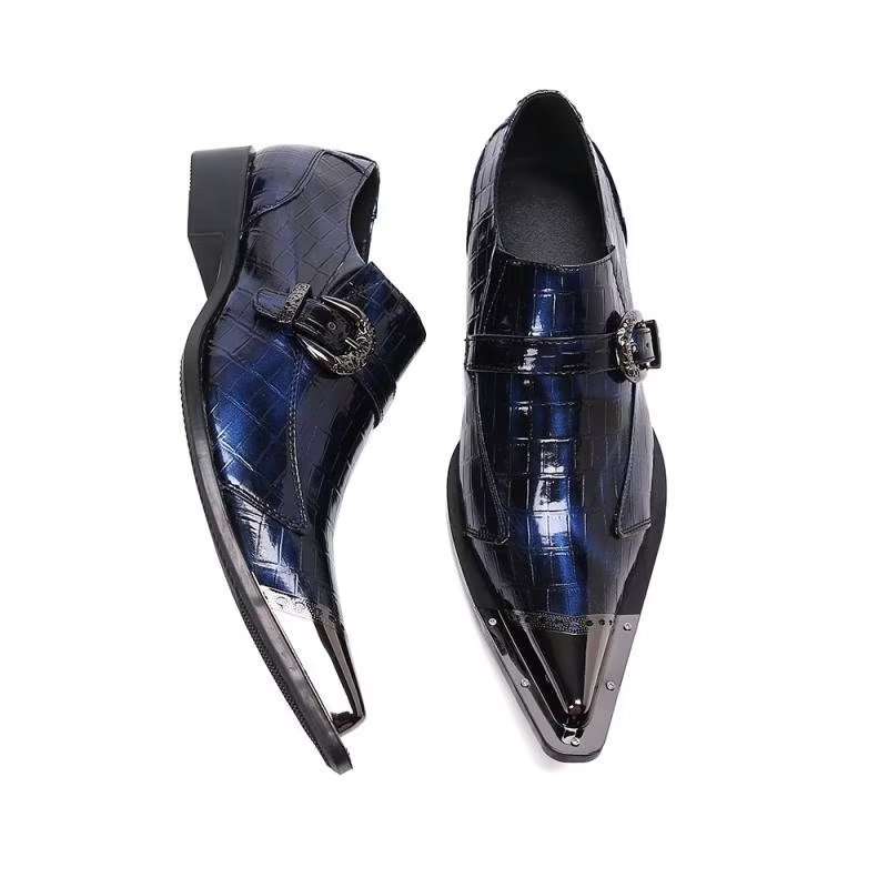 Loafers Heren Luxe Instaploafers Krokodillenleer - Blauw