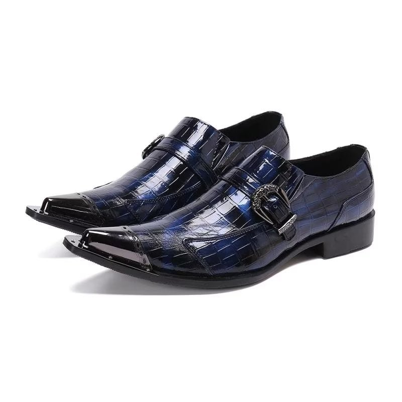 Loafers Heren Luxe Instaploafers Krokodillenleer - Blauw