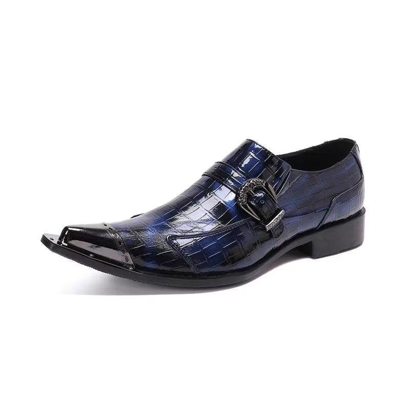 Loafers Heren Luxe Instaploafers Krokodillenleer - Blauw