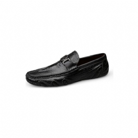 Loafers Heren Luxe Krokodillenleren Instappers Krokodillenleer