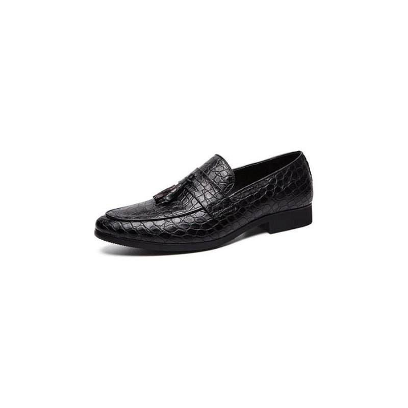 Loafers Heren Luxe Krokodillenloafers - Zwart