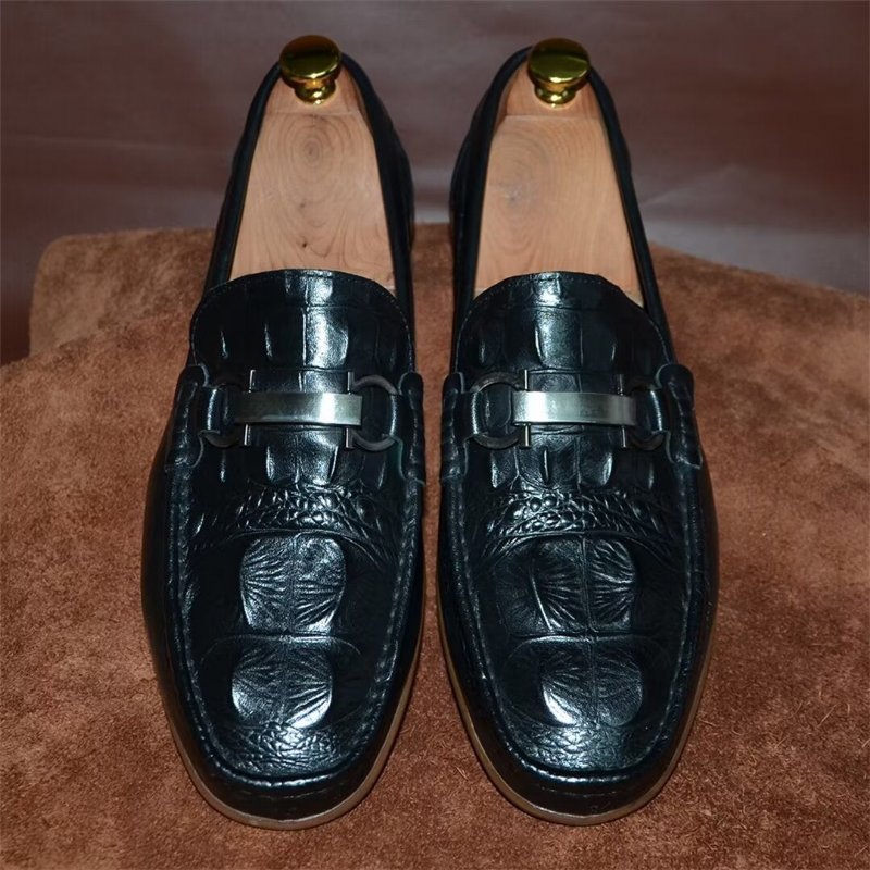 Loafers Heren Luxe Met Ronde Neus - Zwart