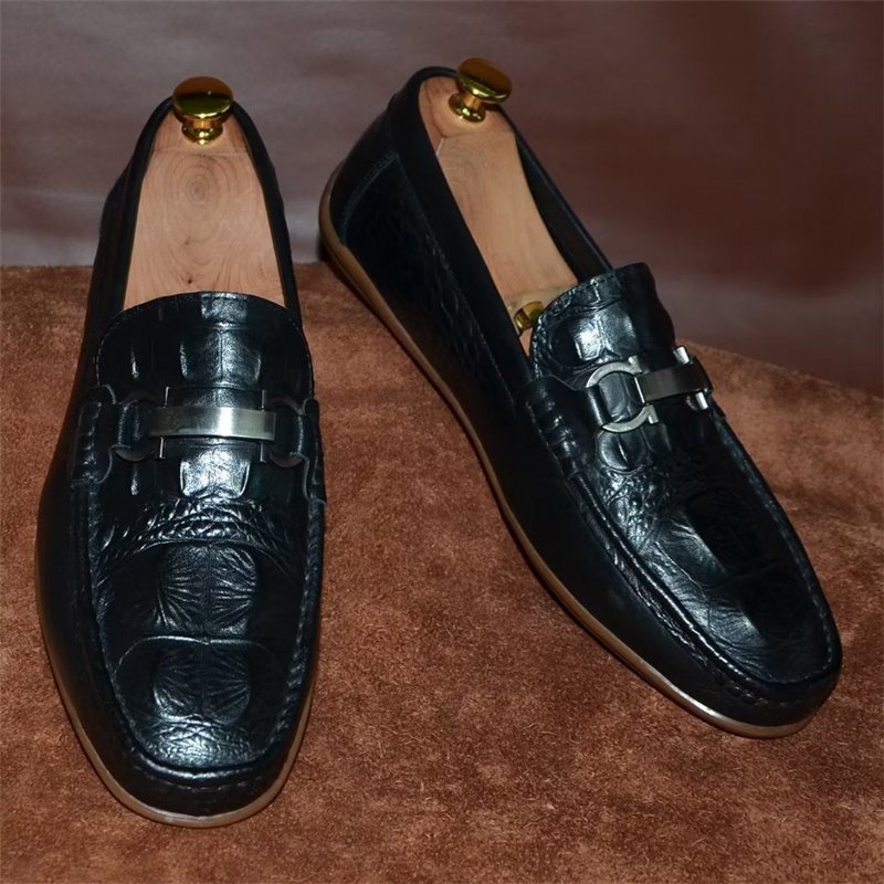 Loafers Heren Luxe Met Ronde Neus - Zwart