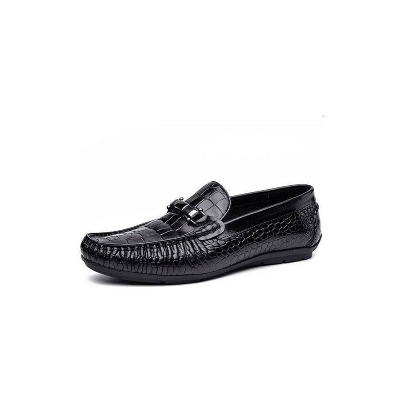 Loafers Heren Luxe Oxford-loafers Krokodillenleer Met Alligatorpatroon