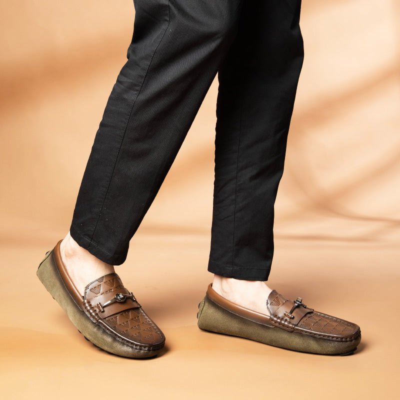 Loafers Heren Luxe Rome Lederen Instapper-banketloafers - Groen