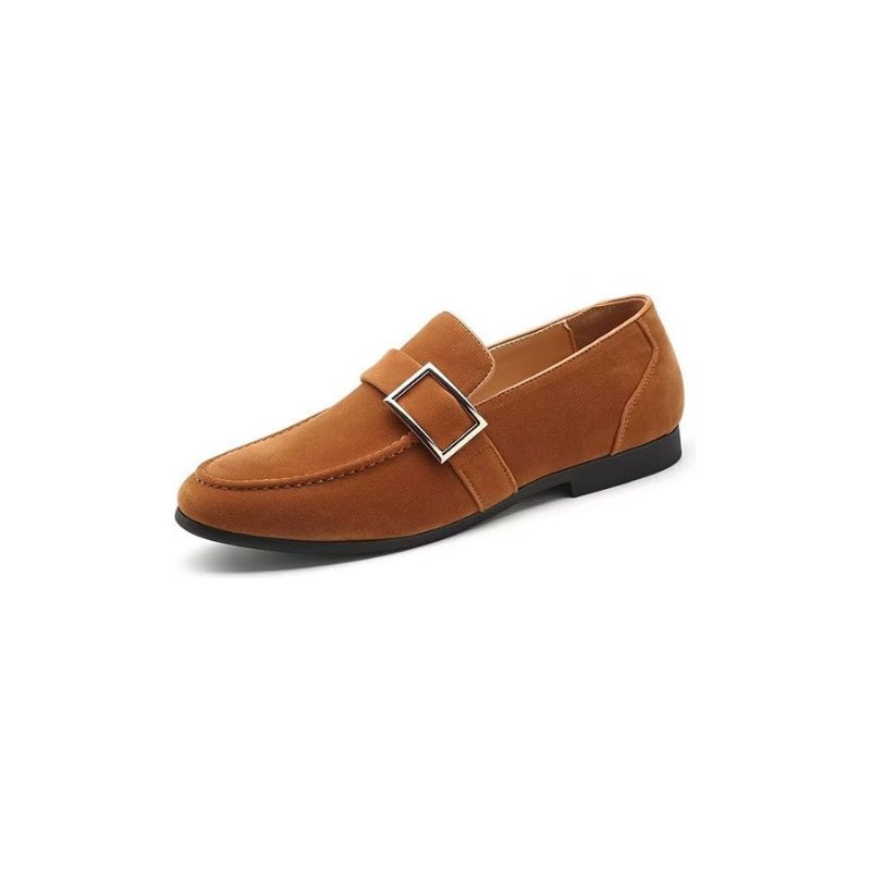 Loafers Heren Modieuze Instaploafers Met Reliëf - Bruin