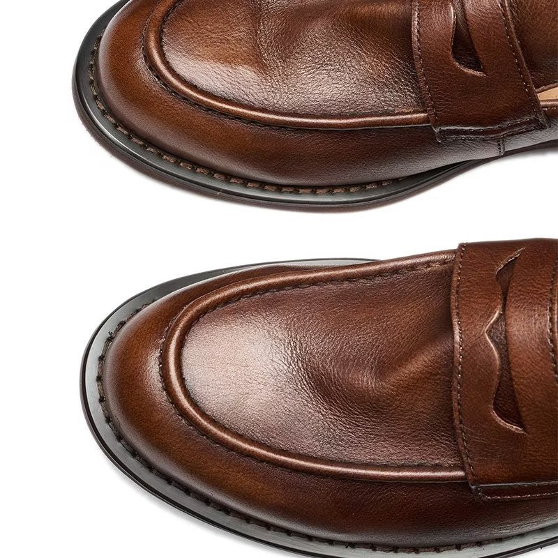 Loafers Heren Modieuze Slip-on Penny-loafers - Koffie