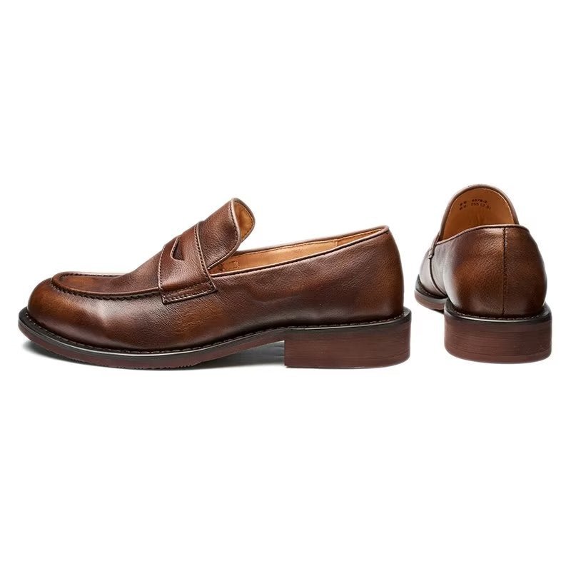 Loafers Heren Modieuze Slip-on Penny-loafers - Koffie