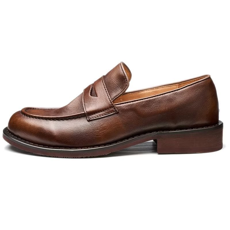 Loafers Heren Modieuze Slip-on Penny-loafers - Koffie