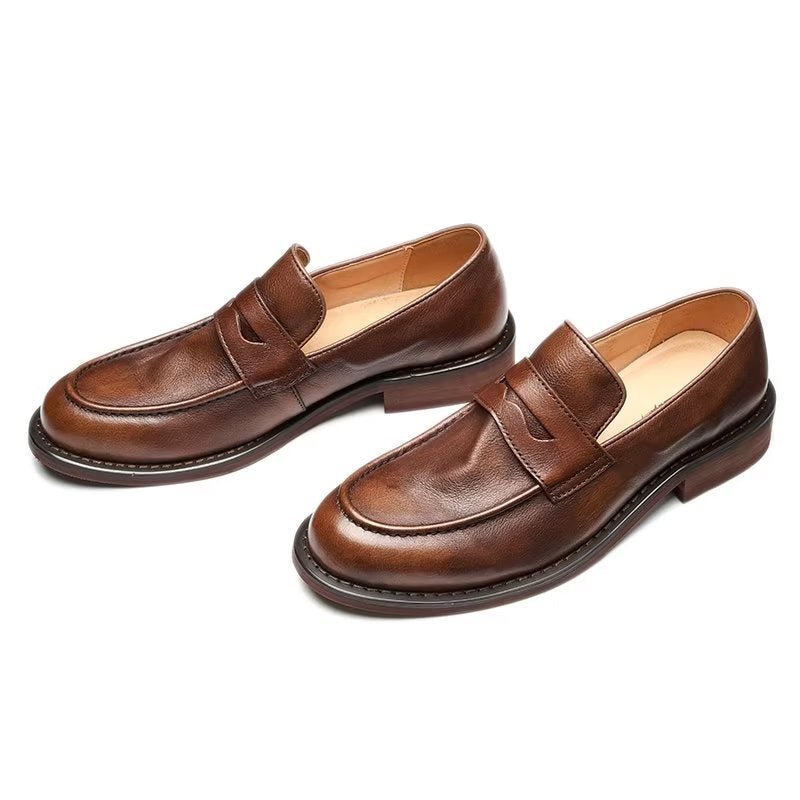 Loafers Heren Modieuze Slip-on Penny-loafers - Koffie