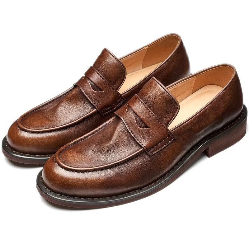 Loafers Heren Modieuze Slip-on Penny-loafers - Koffie