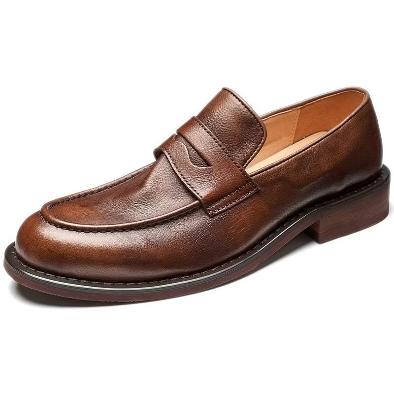 Loafers Heren Modieuze Slip-on Penny-loafers - Koffie