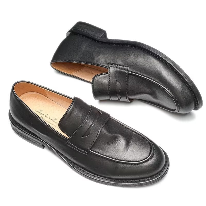 Loafers Heren Modieuze Slip-on Penny-loafers - Zwart