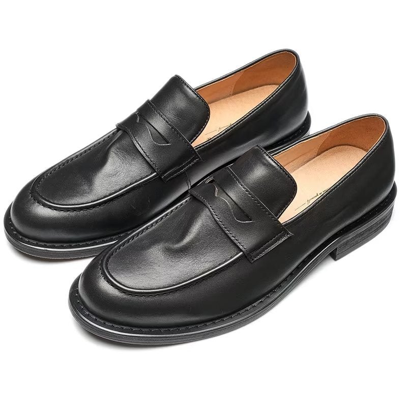 Loafers Heren Modieuze Slip-on Penny-loafers - Zwart