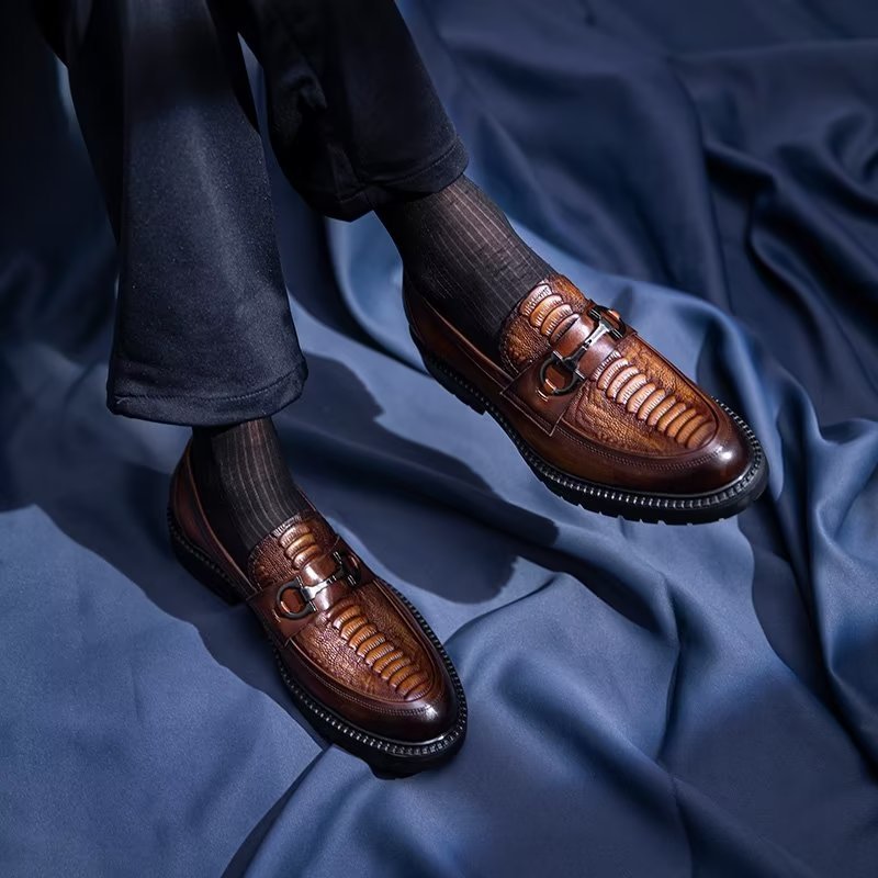 Loafers Heren Prachtige Instaploafers - Koffie