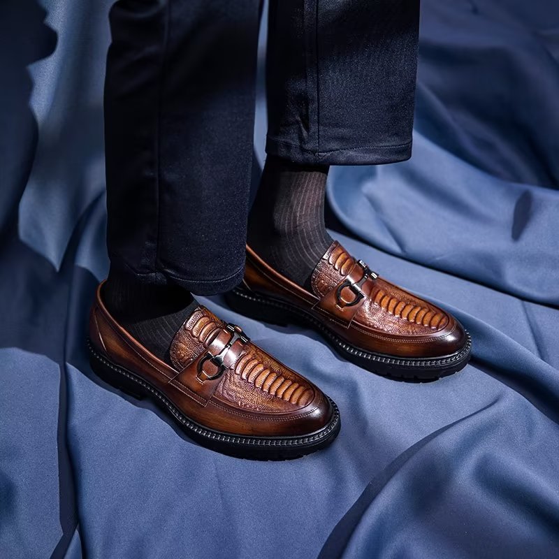 Loafers Heren Prachtige Instaploafers - Koffie