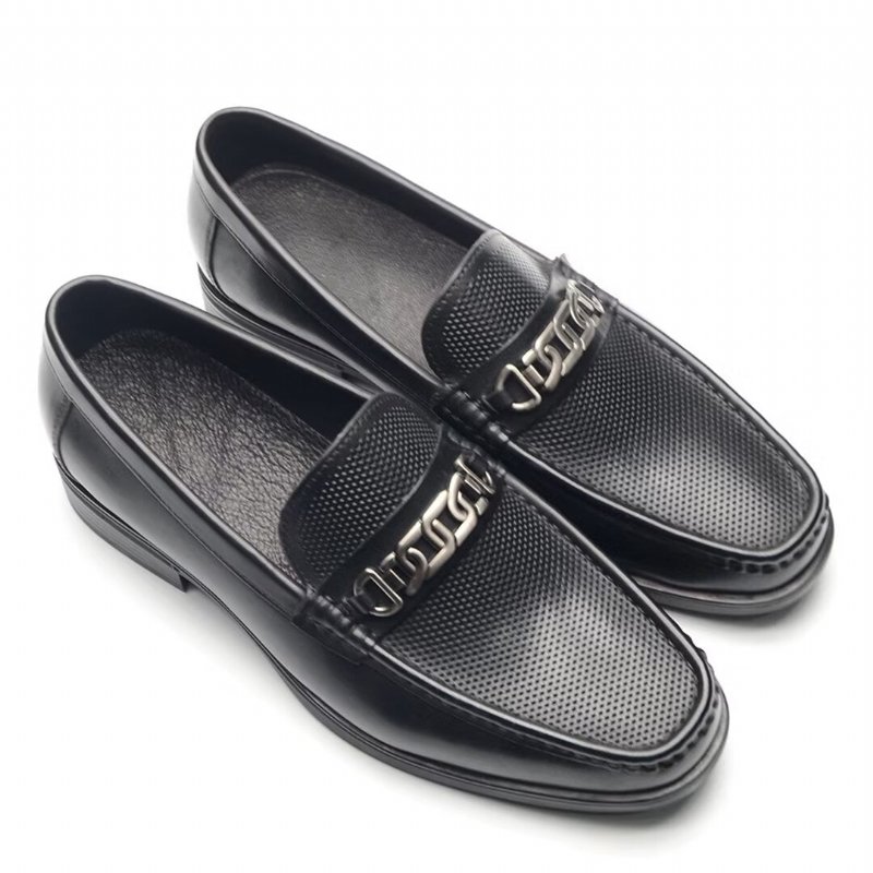 Loafers Heren Verfijnde Casual Leren - Zwart