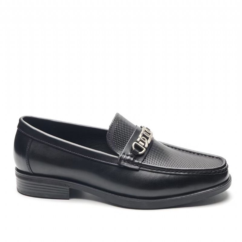 Loafers Heren Verfijnde Casual Leren - Zwart