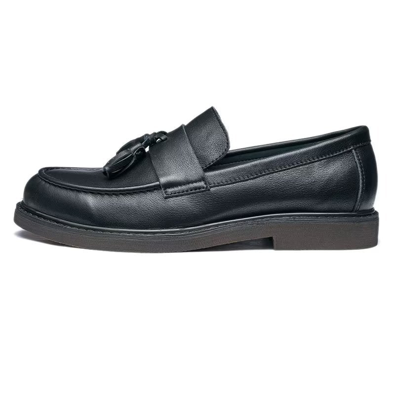 Loafers Rundleer Instaploafers Heren - Zwart