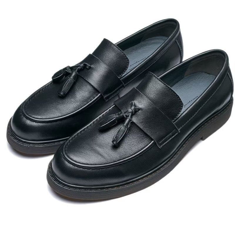 Loafers Rundleer Instaploafers Heren - Zwart