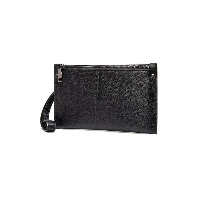 Portefeuilles Heren Met Ruches Exotische Clutch - Zwart