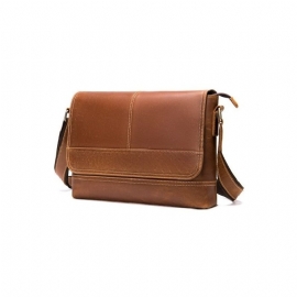 Schoudertassen Heren Chique Crossbody-koerierstas Met Dekselsluiting