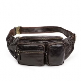 Schoudertassen Heren Echt Lederen Crossbody-borsttas