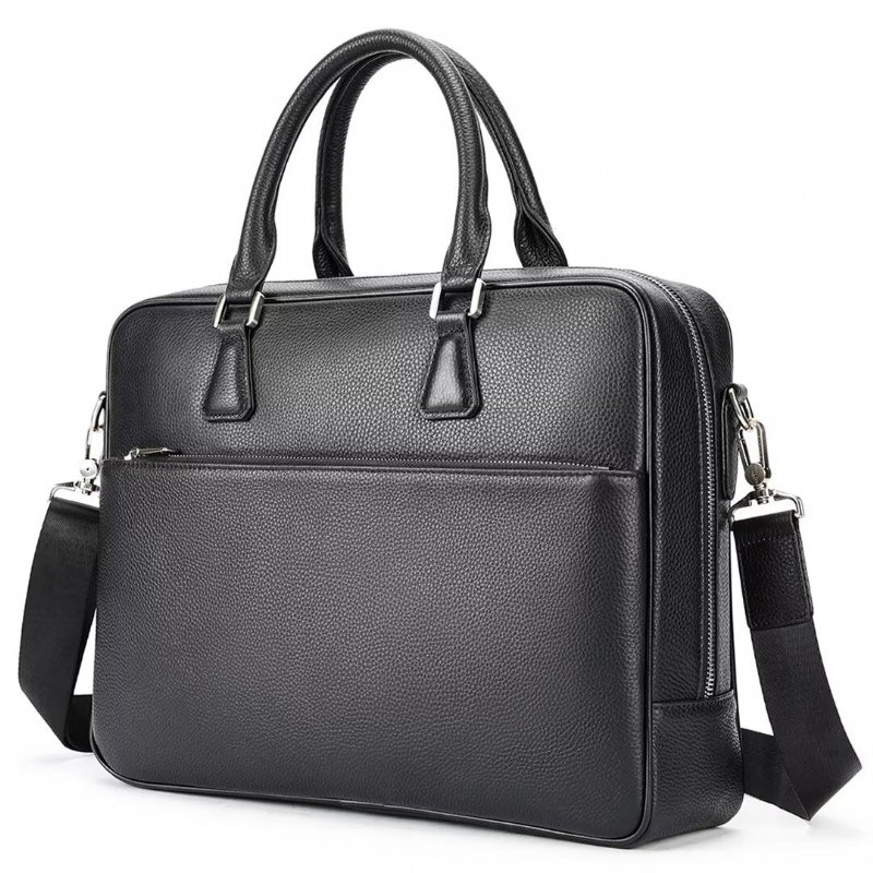 Schoudertassen Heren Executive Elite Leren Tas - Zwart